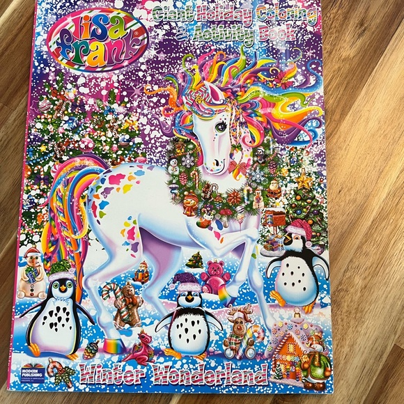 Lisa Frank Winter Wonderland Coloring Book - Picture 1 of 5
